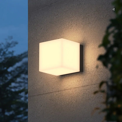 Modern Square Stainless Steel Indoor Outdoor Wall Light | Telvrix