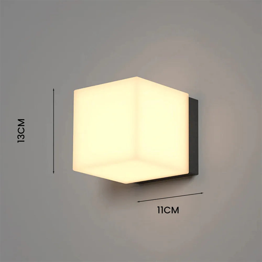 Modern Square Stainless Steel Indoor Outdoor Wall Light | Telvrix