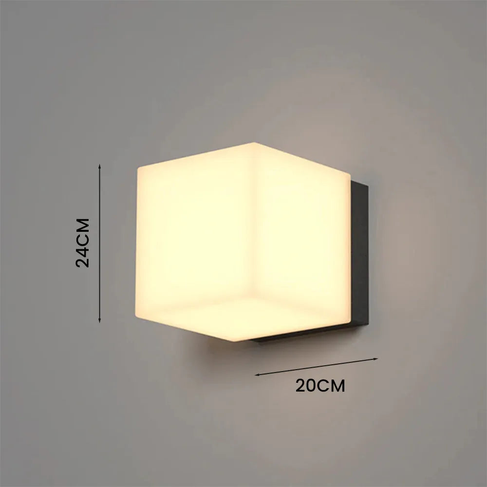 Modern Square Stainless Steel Indoor Outdoor Wall Light | Telvrix