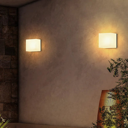 Modern Square Stainless Steel Indoor Outdoor Wall Light | Telvrix