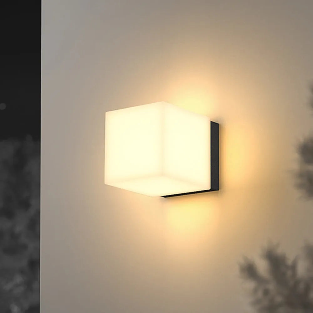 Modern Square Stainless Steel Indoor Outdoor Wall Light | Telvrix