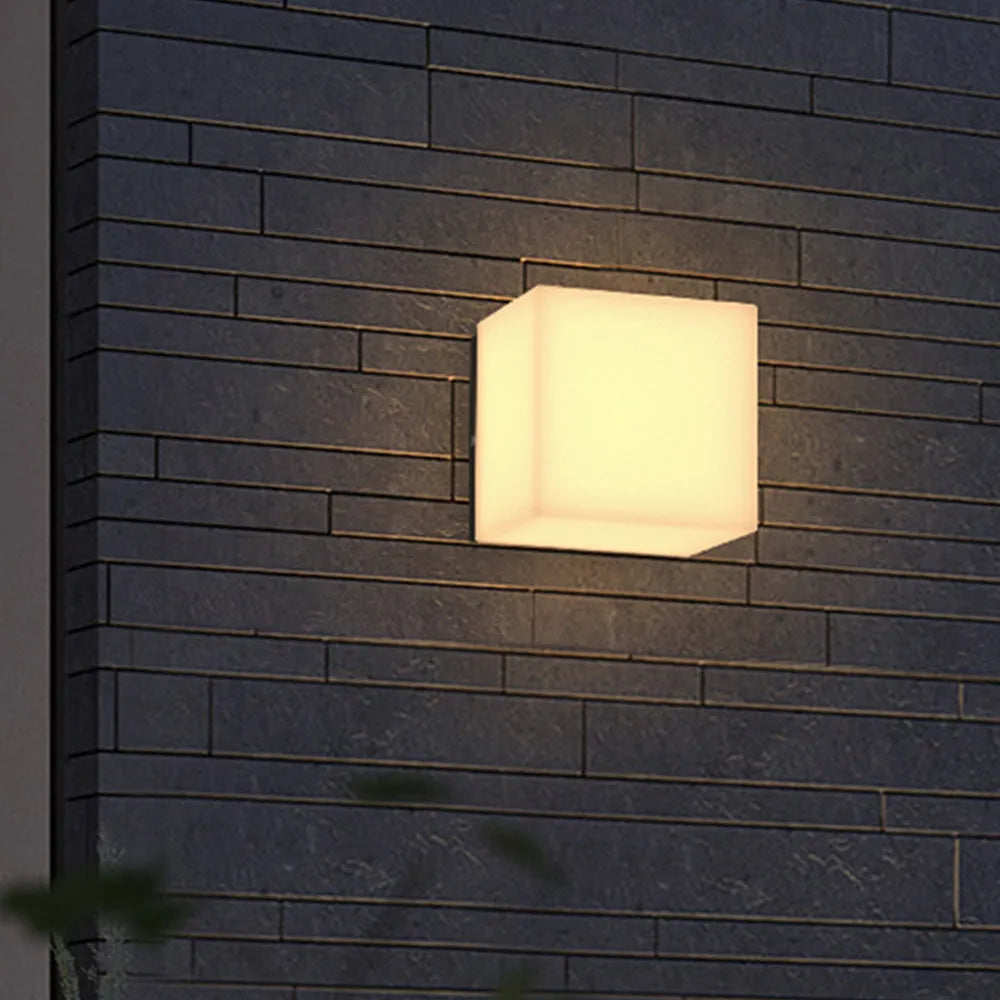 Modern Square Stainless Steel Indoor Outdoor Wall Light | Telvrix
