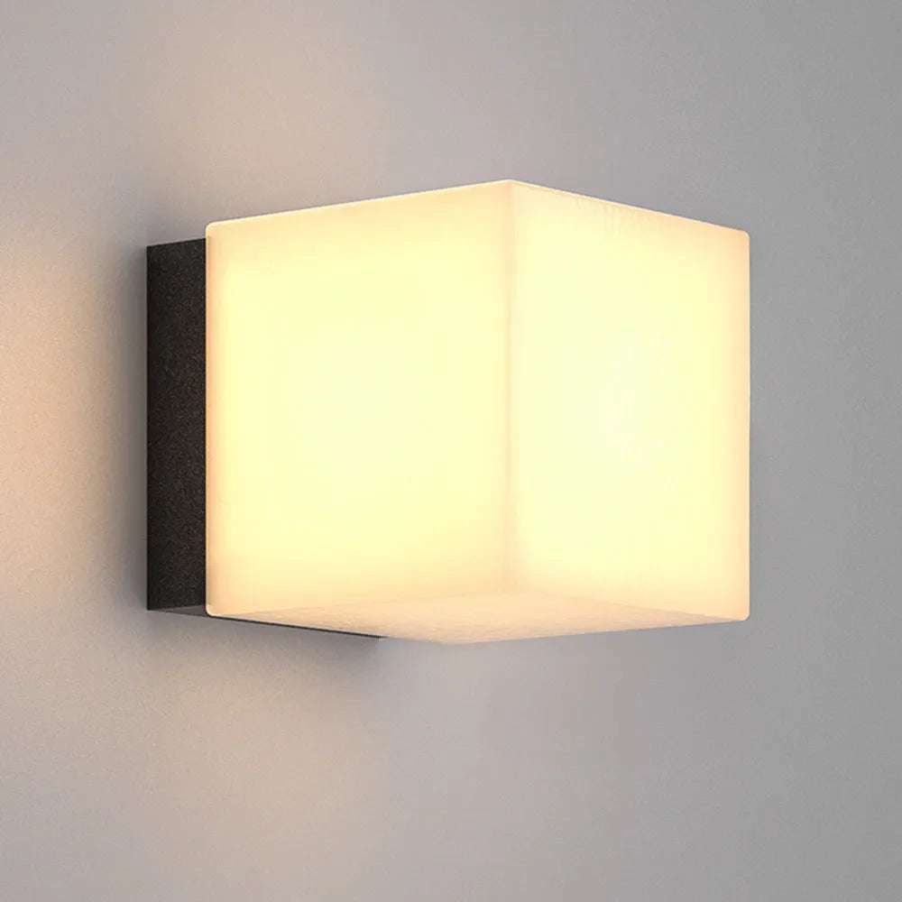 Modern Square Stainless Steel Indoor Outdoor Wall Light | Telvrix