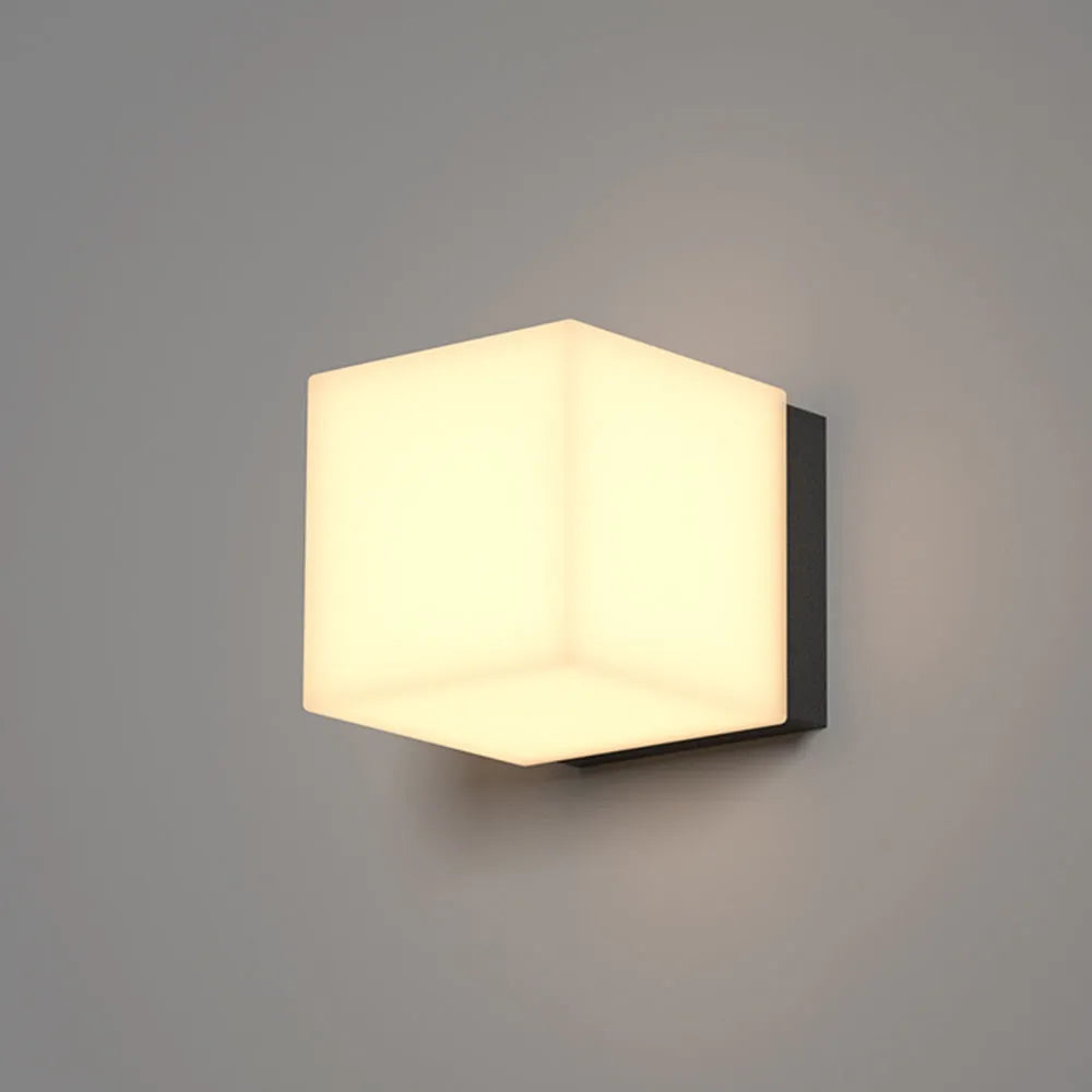 Modern Square Stainless Steel Indoor Outdoor Wall Light | Telvrix