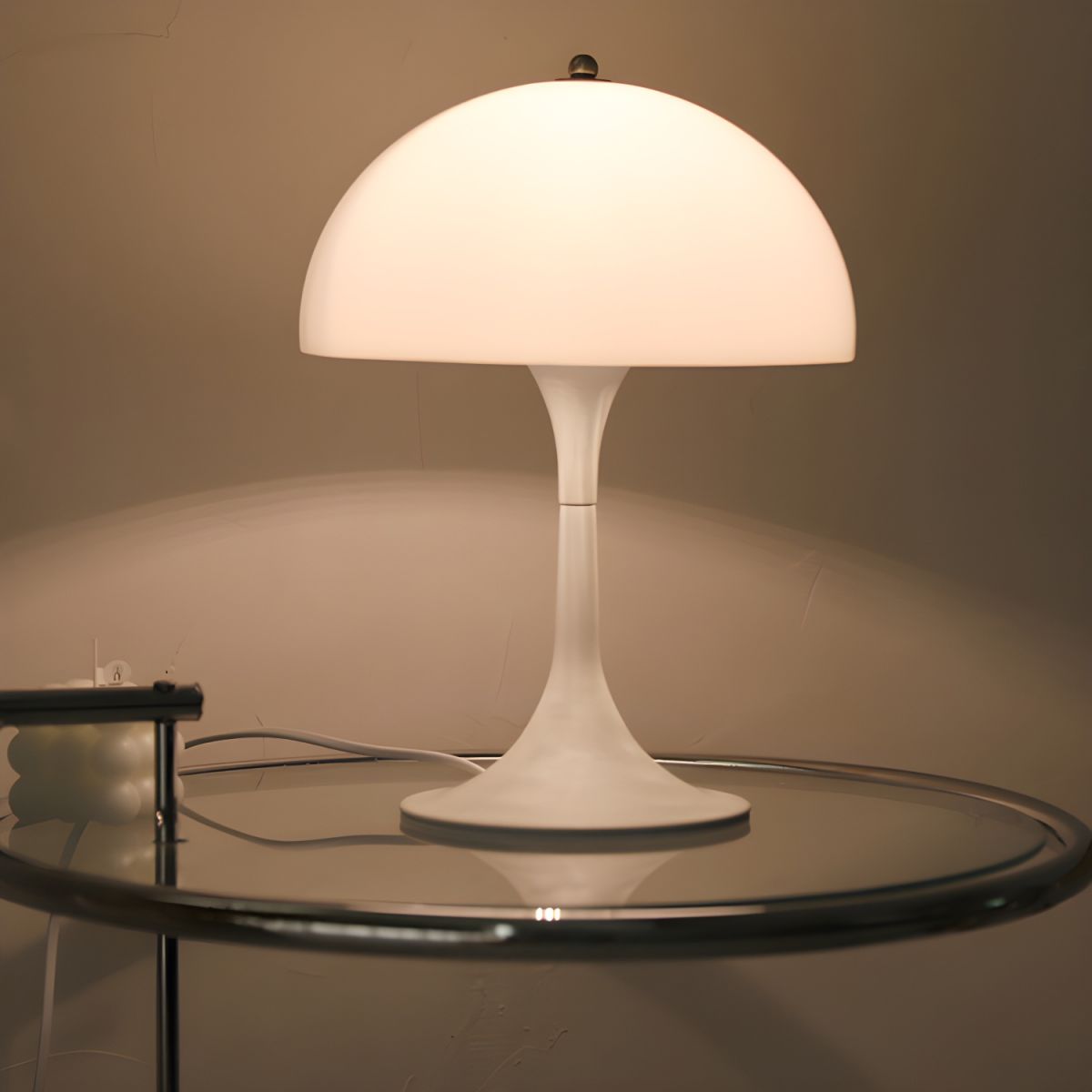 Modern Table Lamp with Acrylic Dome Shade | Arkido