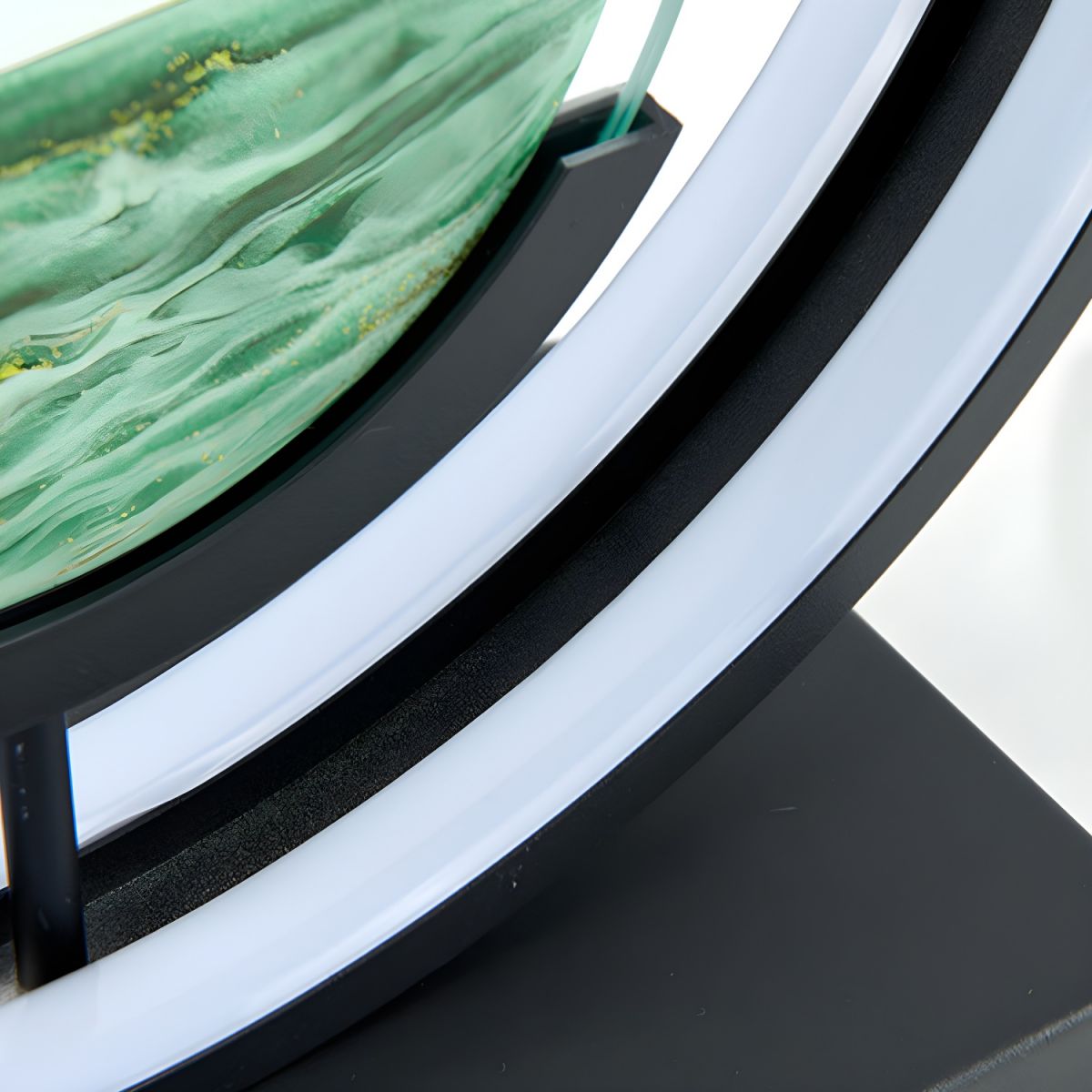 Modern Table Lamp with Acrylic Hourglass Shades | Marvele