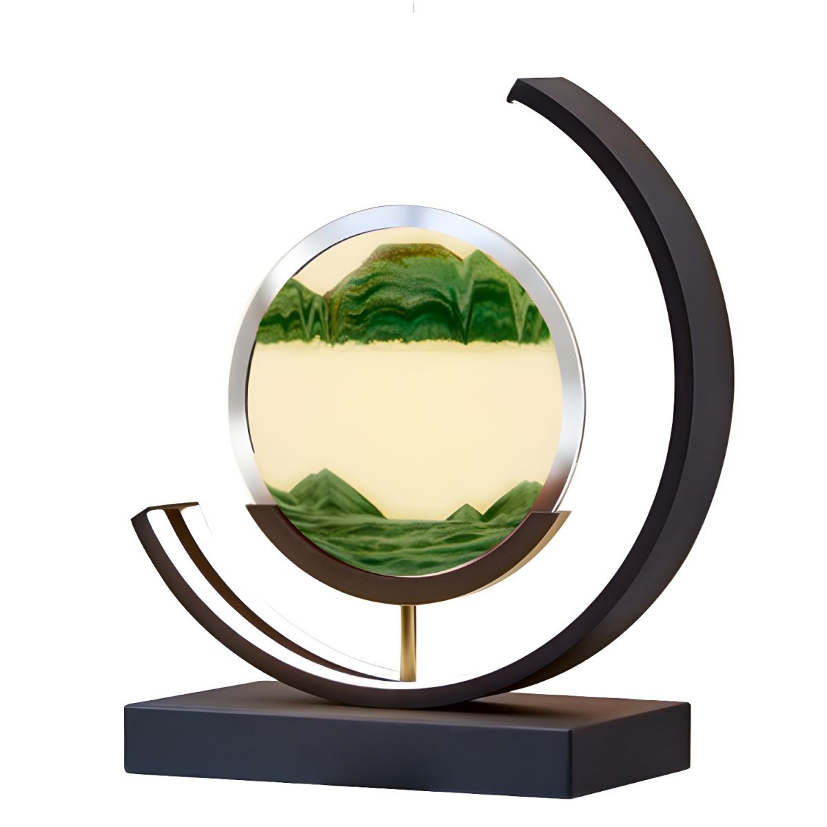 Modern Table Lamp with Acrylic Hourglass Shades | Marvele