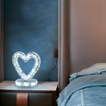 Modern Table Lamp with Crystal Shades Ambient Lighting | Nardon