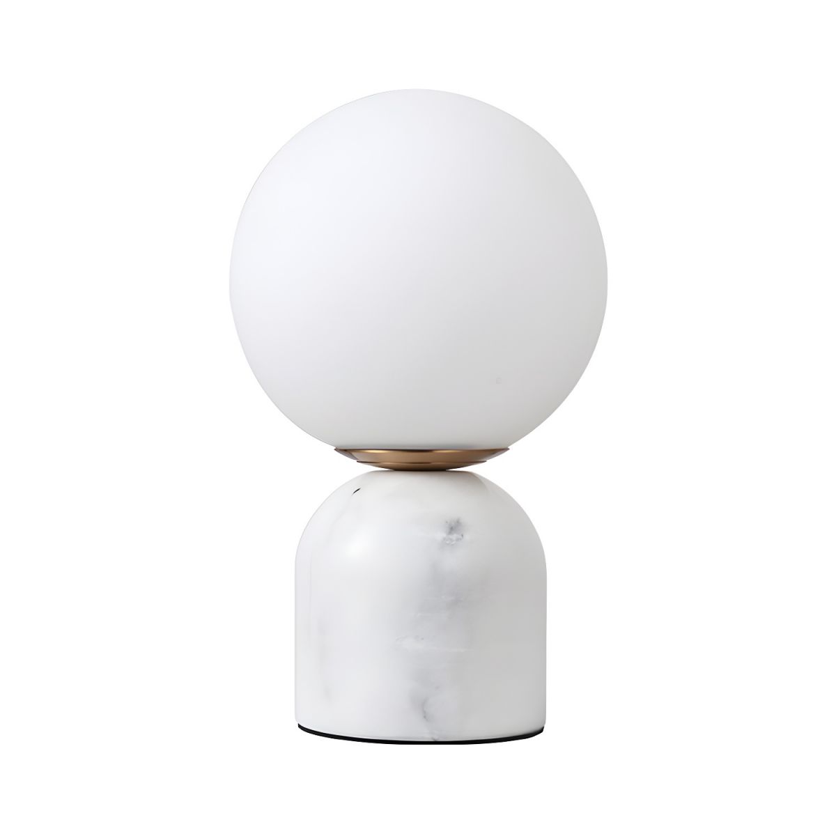 Modern Table Lamp with Marble Dome Base | Nordel