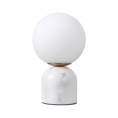 Modern Table Lamp with Marble Dome Base | Nordel