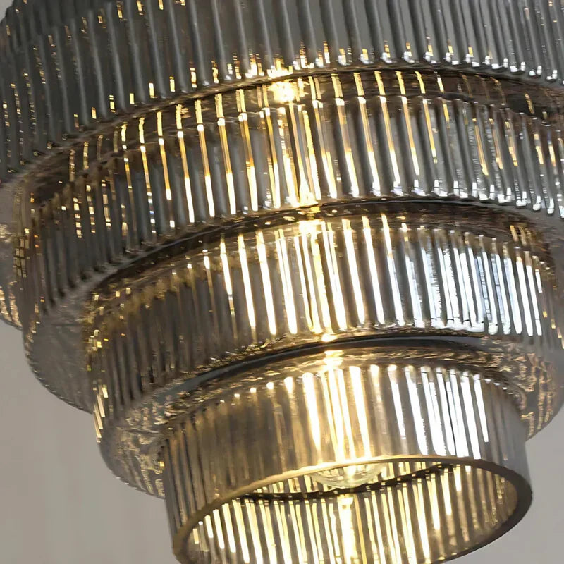 Modern Tiered Glass Shade Pendant Light | Lorille
