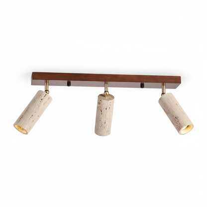 Modern Travertine Ceiling Light with Sleek Design | Solari