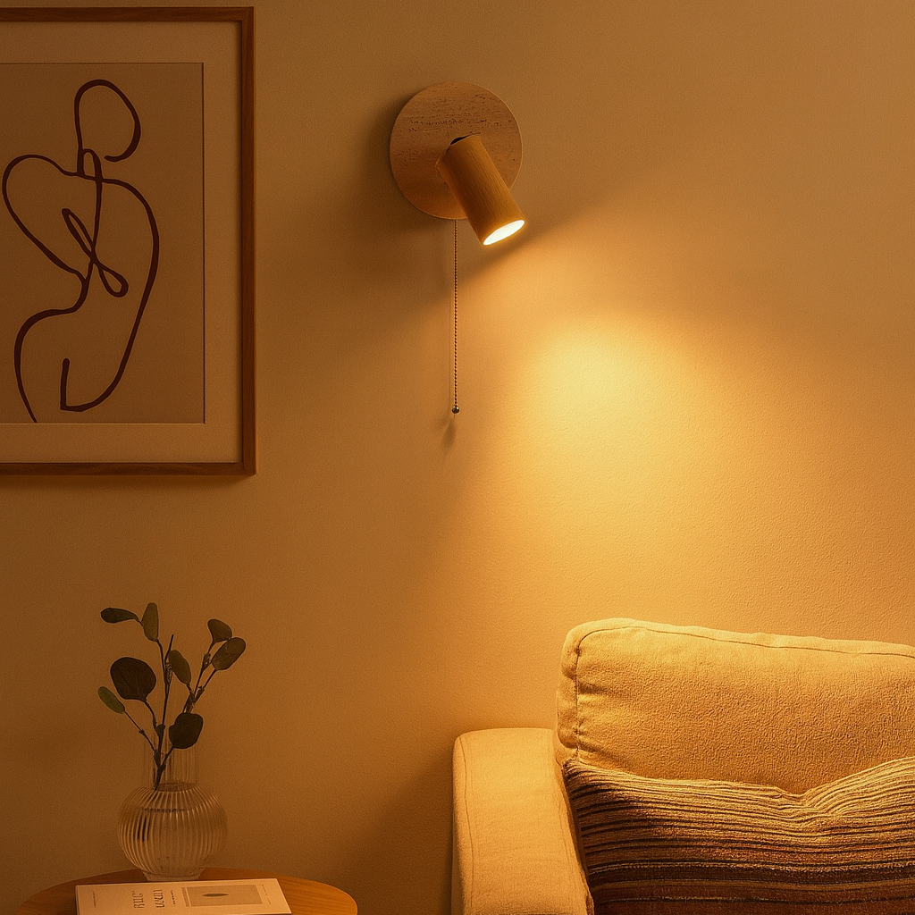 Modern Travertine Rotating Wall Light Design | Travora