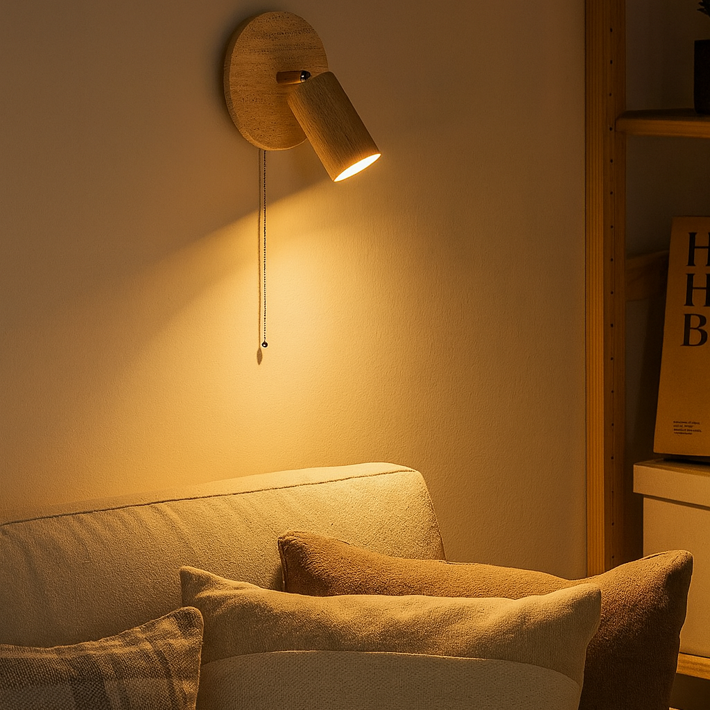 Modern Travertine Rotating Wall Light Design | Travora