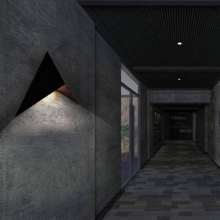 Modern Triangle Metal LED Directional Wall Light | Trialux