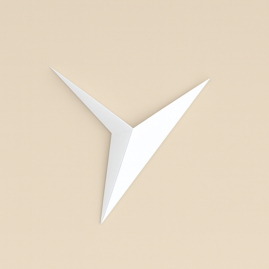 Modern Triangle Metal LED Directional Wall Light | Trialux
