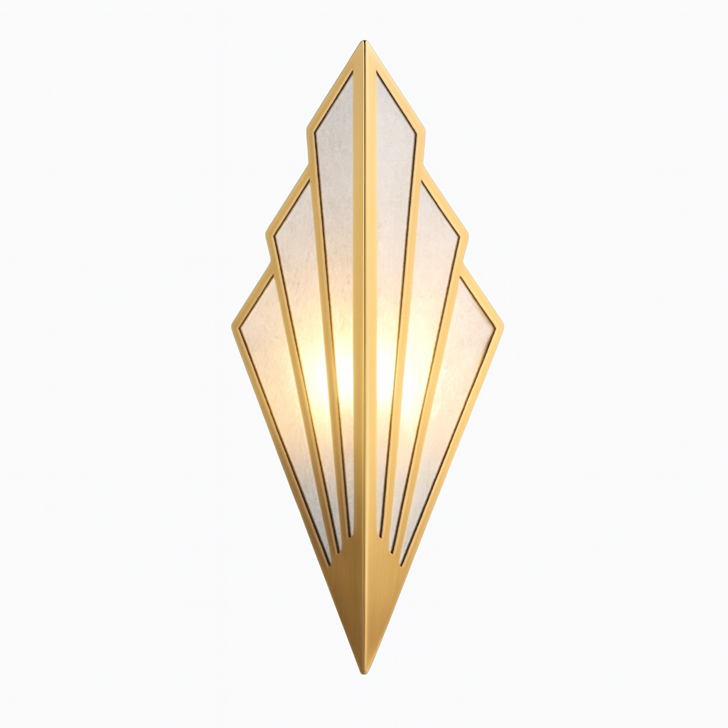 Modern Triangular Metal LED Wall Light for Rooms | Glimra
