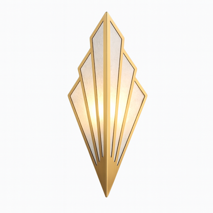 Modern Triangular Metal LED Wall Light for Rooms | Glimra