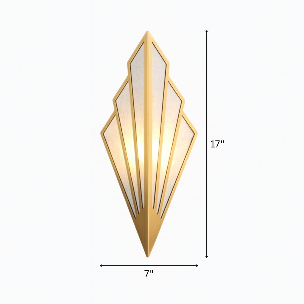 Modern Triangular Metal LED Wall Light for Rooms | Glimra