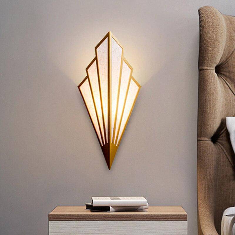 Modern Triangular Metal LED Wall Light for Rooms | Glimra