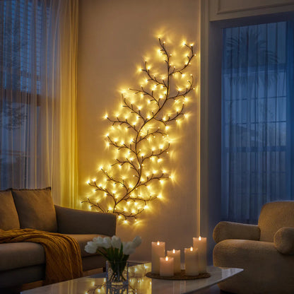 Modern USB LED Cherry Blossom Wall Light With Remote | Petalux