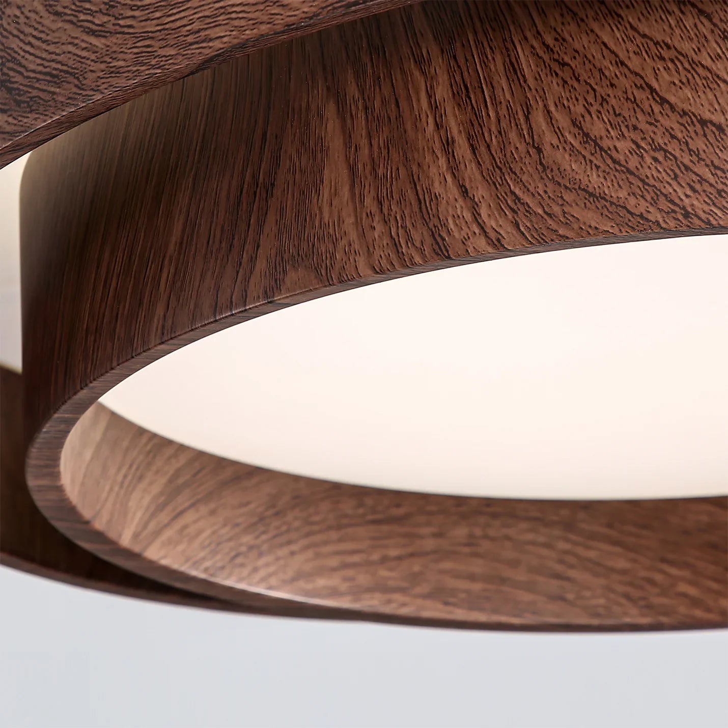Modern Walnut Ceiling Light Fixture with LED | Vamoria