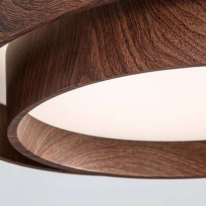 Modern Walnut Ceiling Light Fixture with LED | Vamoria