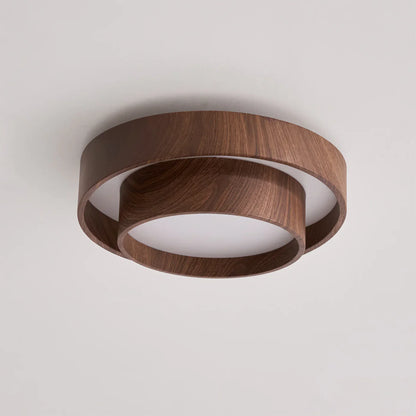 Modern Walnut Ceiling Light Fixture with LED | Vamoria