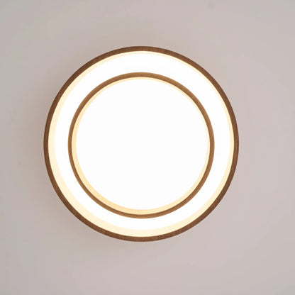 Modern Walnut Ceiling Light Fixture with LED | Vamoria