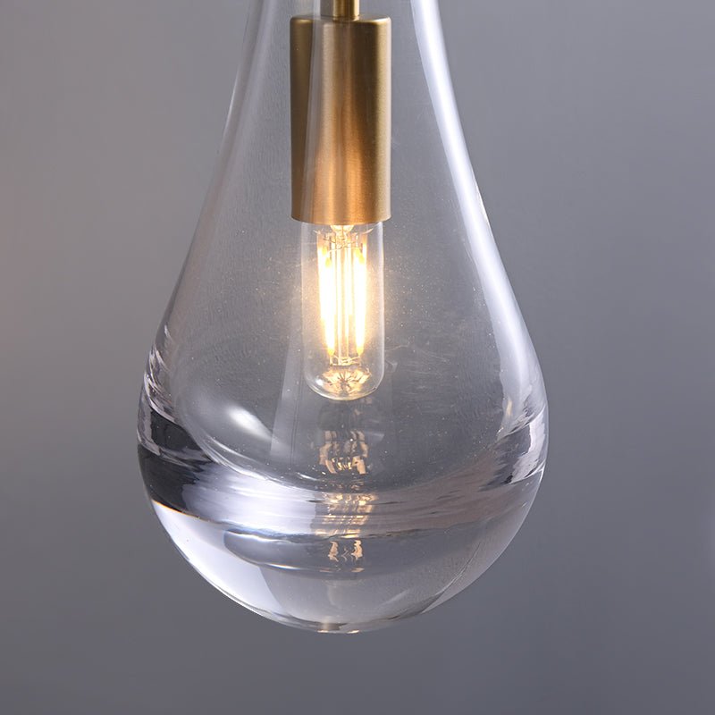 Modern Water Drop Glass Shade Wall Sconce Light | Wensora