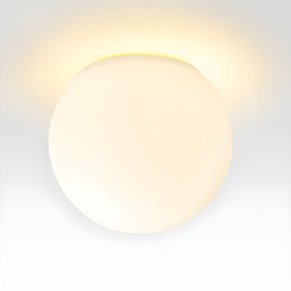 Modern White Globe Ceiling Light Flush Mount | Lumari