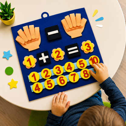 Montessori Felt Number Counting Board Math Toy Set | Trenixa