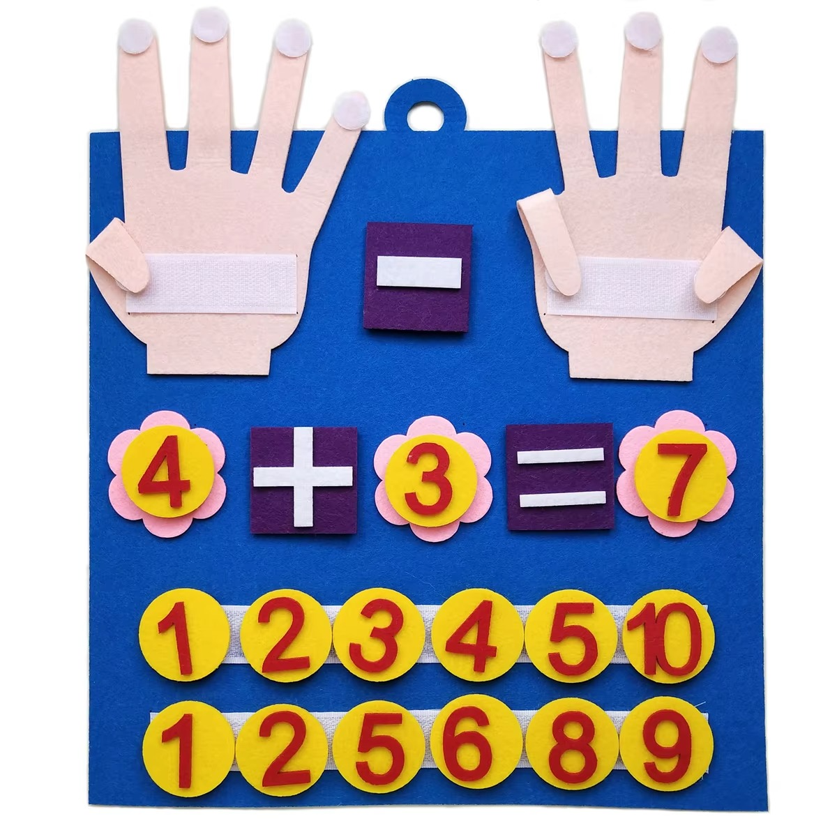 Montessori Felt Number Counting Board Math Toy Set | Trenixa