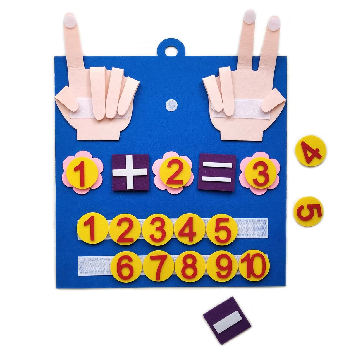 Montessori Felt Number Counting Board Math Toy Set | Trenixa