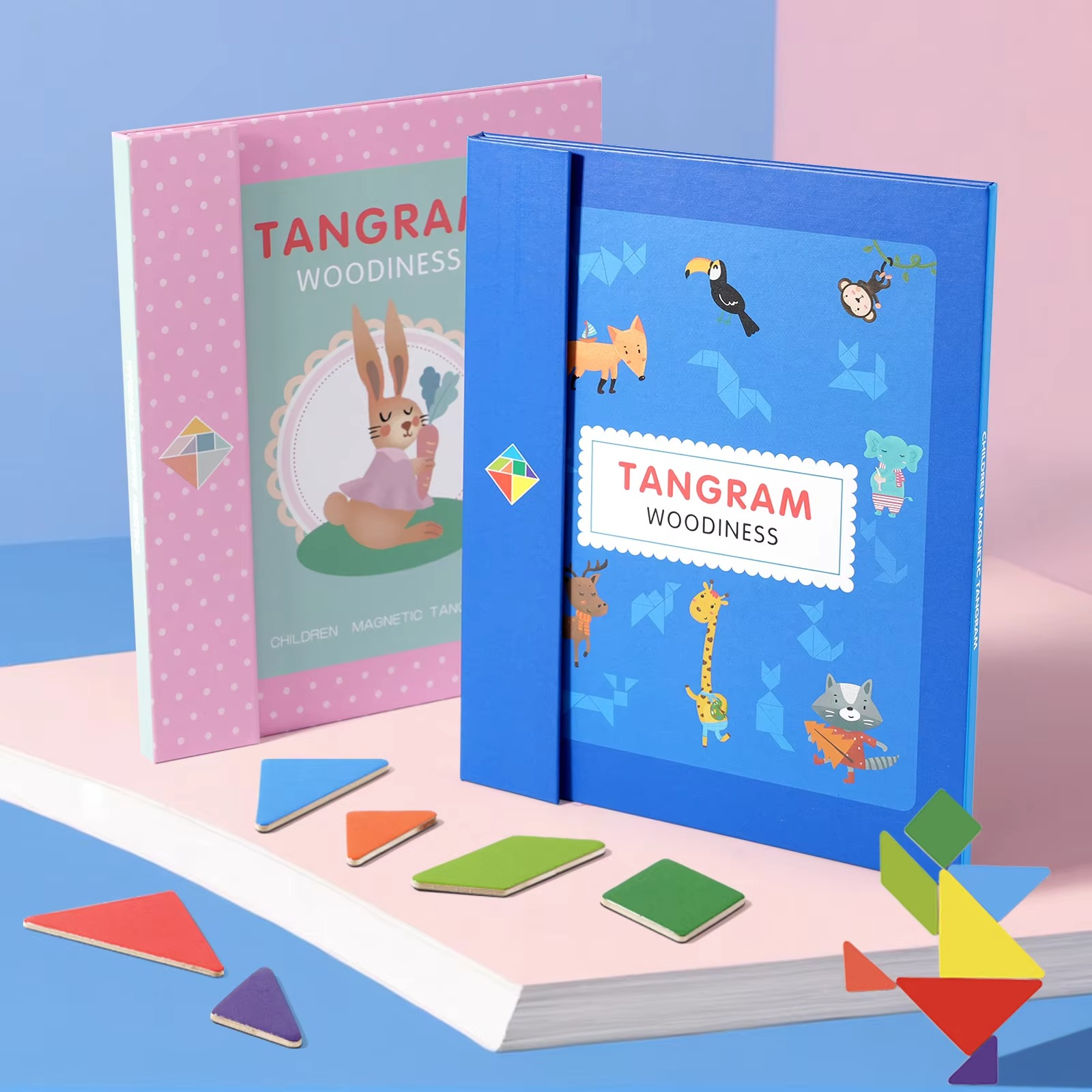 Montessori Magnetic Tangram Puzzle Toy Set for Kids | Lerando