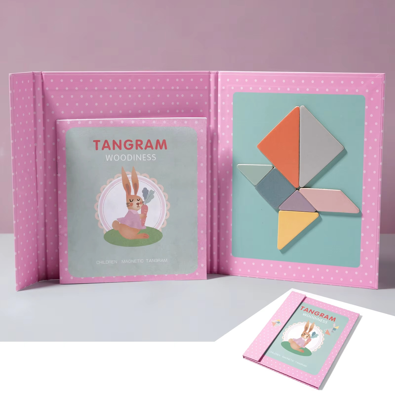 Montessori Magnetic Tangram Puzzle Toy Set for Kids | Lerando
