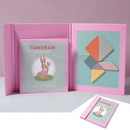 Montessori Magnetic Tangram Puzzle Toy Set for Kids | Lerando