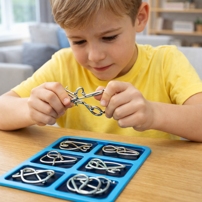 Montessori Toy Wire Metal Puzzle Set for Challenge Play | Cendrix