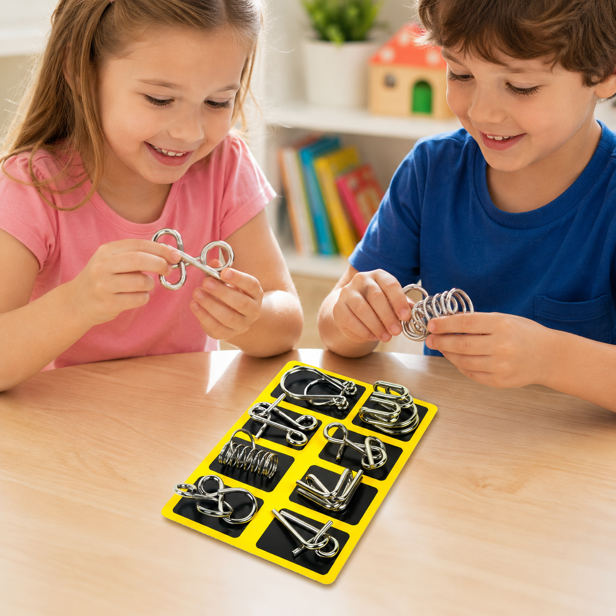 Montessori Toy Wire Metal Puzzle Set for Challenge Play | Cendrix