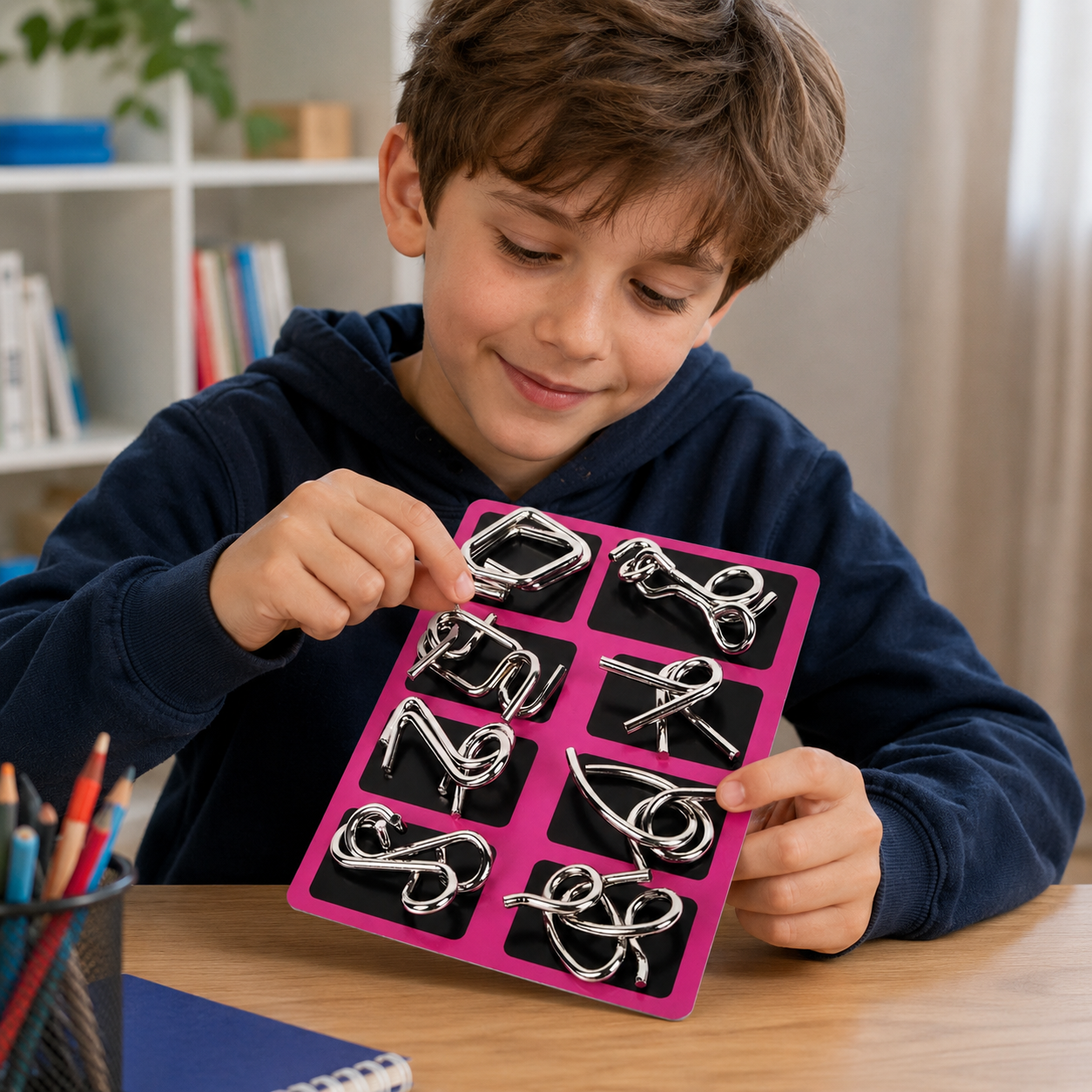 Montessori Toy Wire Metal Puzzle Set for Challenge Play | Cendrix