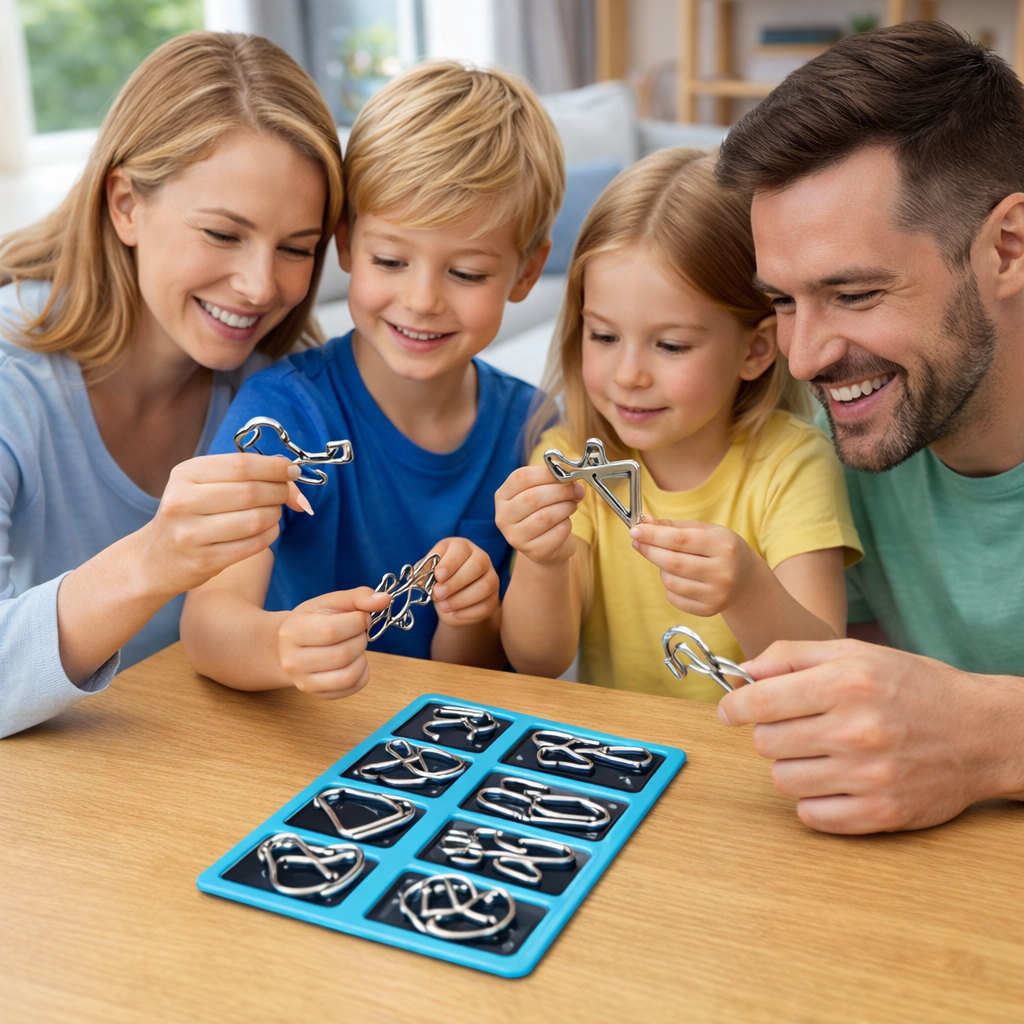 Montessori Toy Wire Metal Puzzle Set for Challenge Play | Cendrix