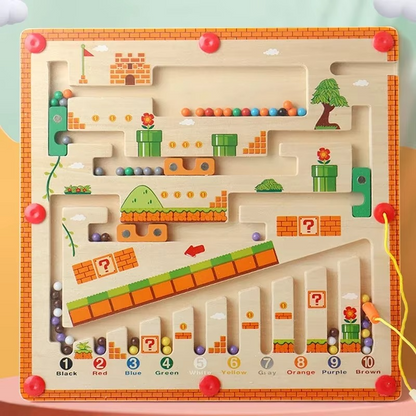 Montessori Wooden Magnetic Maze Activity Puzzle | Kaldrix