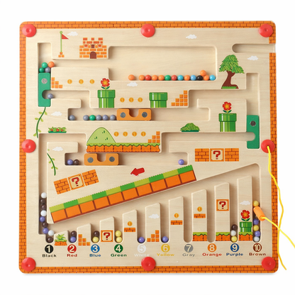 Montessori Wooden Magnetic Maze Activity Puzzle | Kaldrix