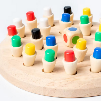 Montessori Wooden Memory Board Game Tabletop Play Set | Nexora