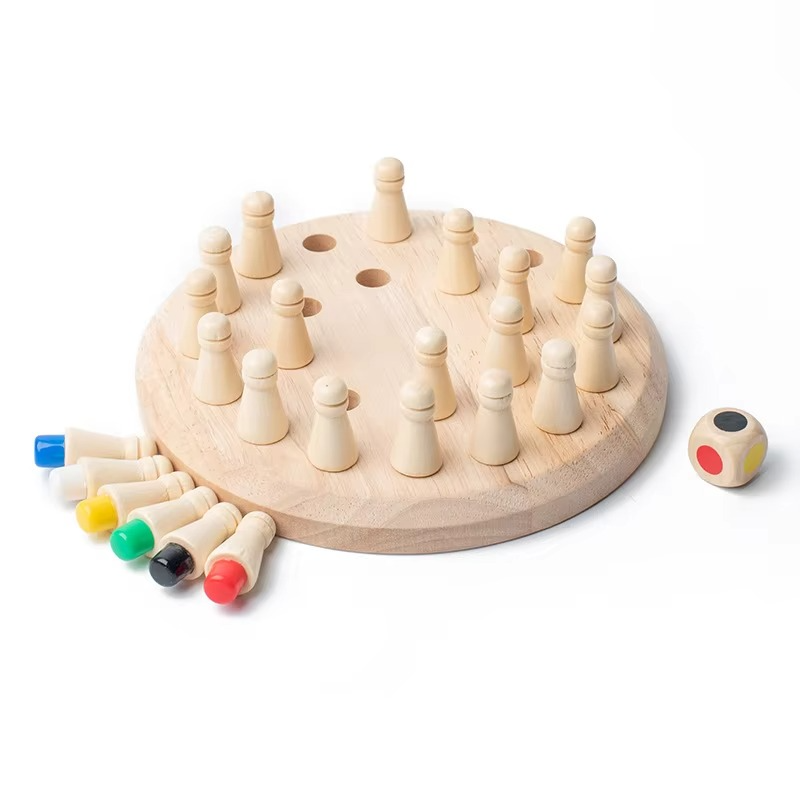 Montessori Wooden Memory Board Game Tabletop Play Set | Nexora