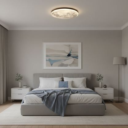 Moon Ceiling Lamp | Modern LED Ceiling Light Fixture