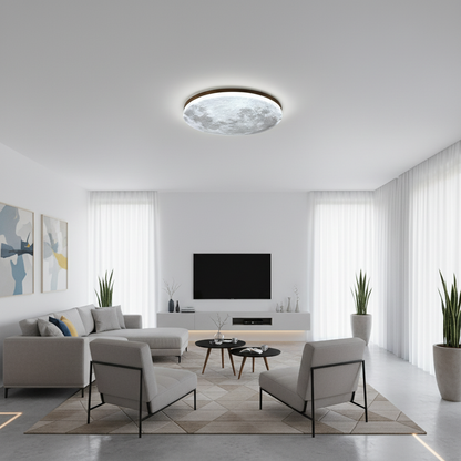 Moon Ceiling Lamp | Modern LED Ceiling Light Fixture