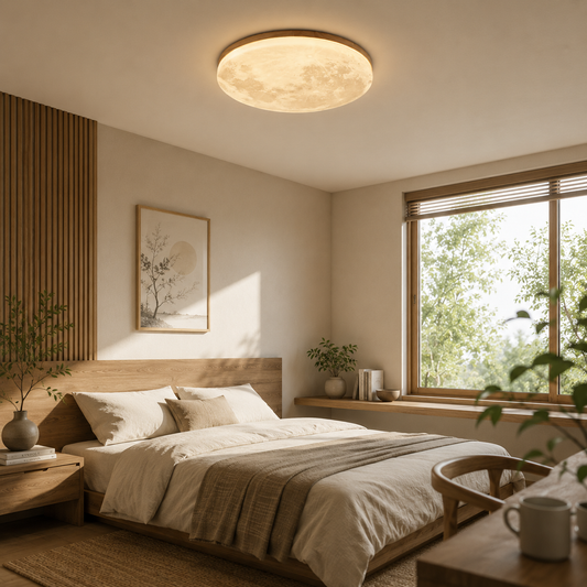 Moon Ceiling Lamp  Modern LED Ceiling Light Fixture