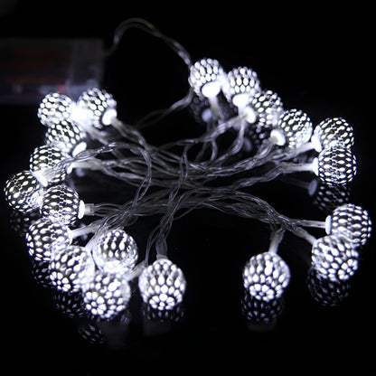 Moroccan Orb LED String Lights Indoor Outdoor | Denvaro