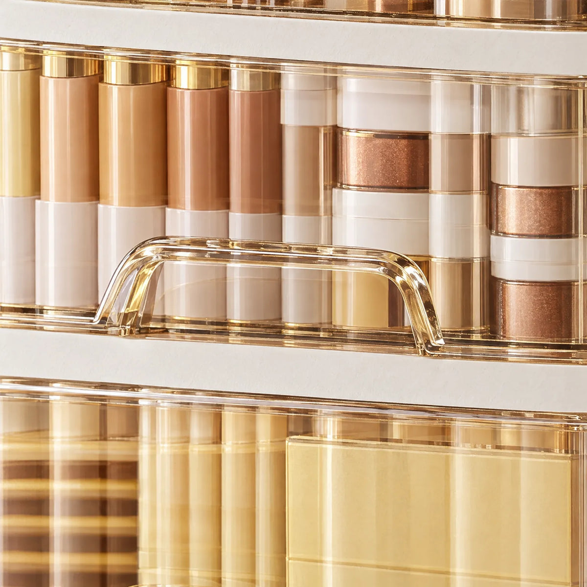 Multi-Tier Makeup Organizer with Drawers for Bathroom Counter